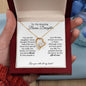 To My Amazing Bonus Daughter | Forever Heart Necklace