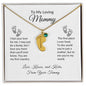To My Loving Mommy | Engraved Baby Feet Necklace