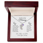 To My Loving Mommy | Engraved Baby Feet Necklace