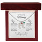 To My Loving Mommy | Engraved Baby Feet Necklace