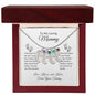 To My Loving Mommy | Engraved Baby Feet Necklace