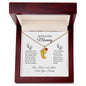 To My Loving Mommy | Engraved Baby Feet Necklace