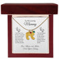 To My Loving Mommy | Engraved Baby Feet Necklace