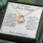 To My Amazing Bonus Daughter | Forever Heart Necklace