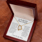To My Beautiful Bonus Daughter | Forever Heart Necklace