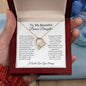To My Beautiful Bonus Daughter | Forever Heart Necklace
