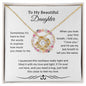 To My Beautiful Daughter | Love Knot Necklace