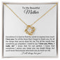 To My Beautiful Mother | Love Knot Necklace