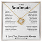To My Soulmate | Love Knot Necklace