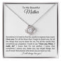 To My Beautiful Mother | Love Knot Necklace