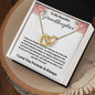 To My Beautiful Granddaughter | Interlocking Hearts Necklace