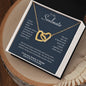 To My Soulmate | Interlocking Hearts Necklace