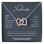 To My Soulmate | Interlocking Hearts Necklace