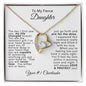 To My Fierce Daughter | Love Knot Necklace