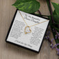 To My Beautiful Bonus Daughter | Forever Heart Necklace