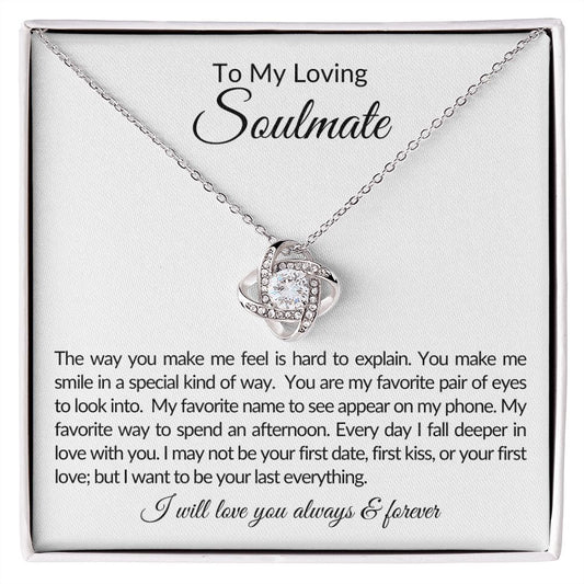 To My Loving Soulmate | Love Knot Necklace
